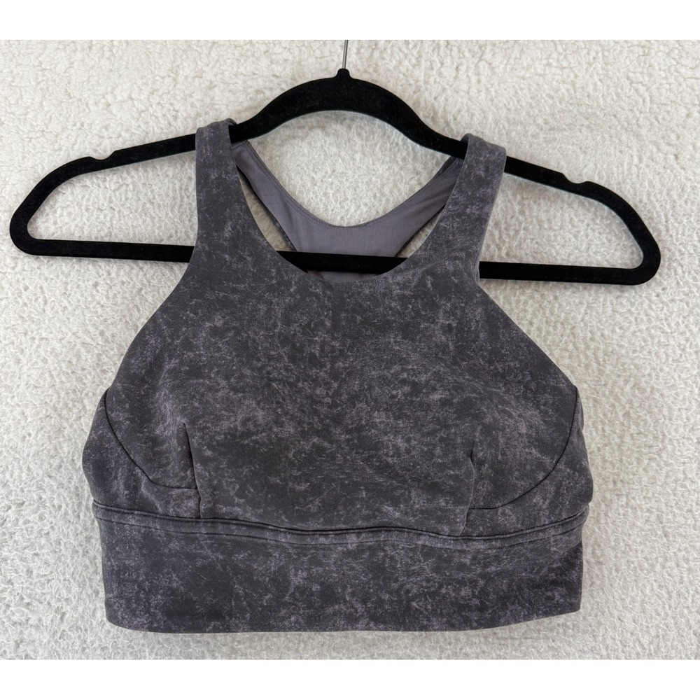 Lululemon Wunder Train Longline Bra Womens Size 6 Dusky Lavender Yoga Gym Sporty